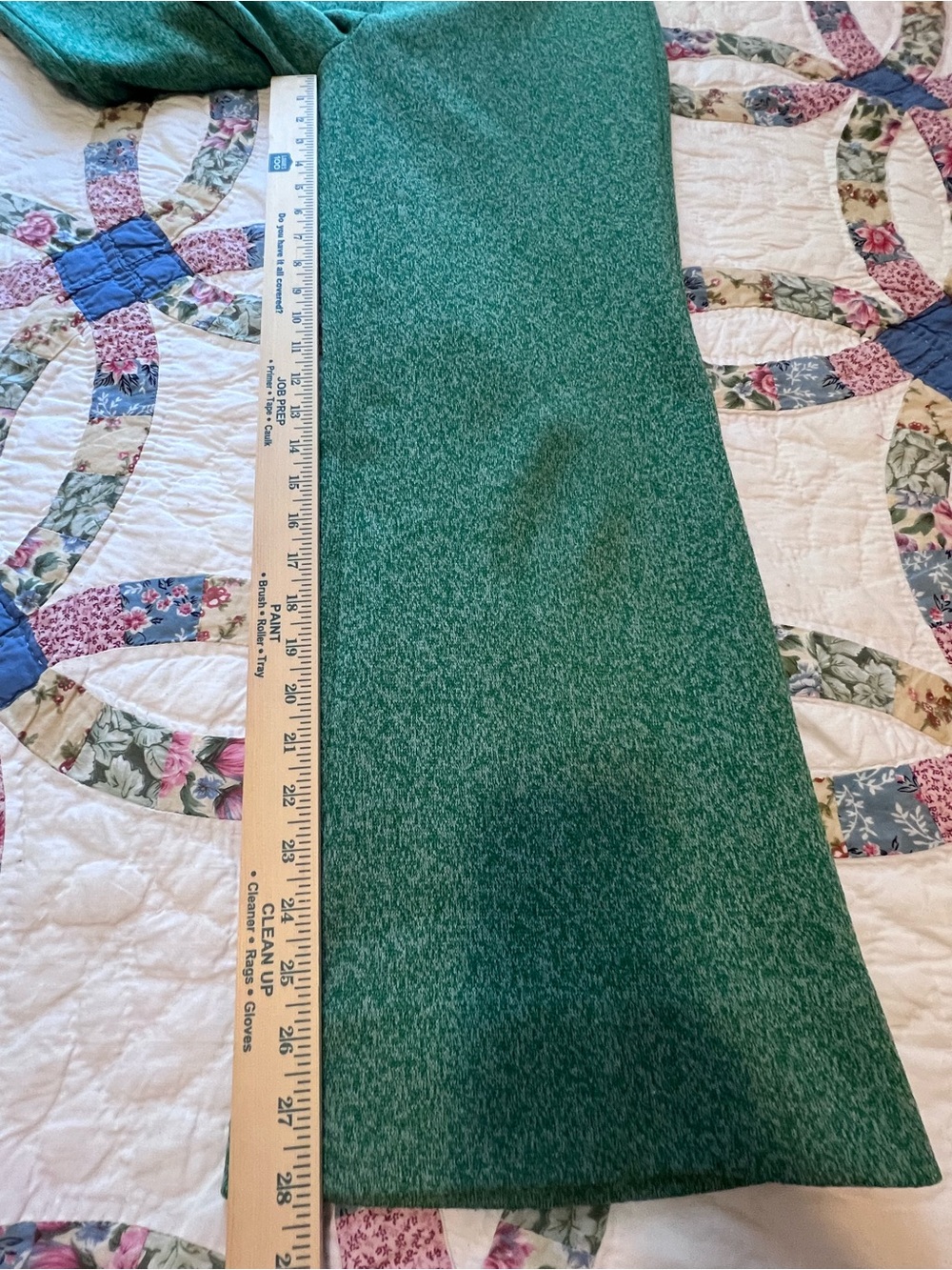 VTG 70s Miss Pernilla Green Knit Cardigan Pants Set 2pc Sporty Stripe 14 - Picture 13 of 14